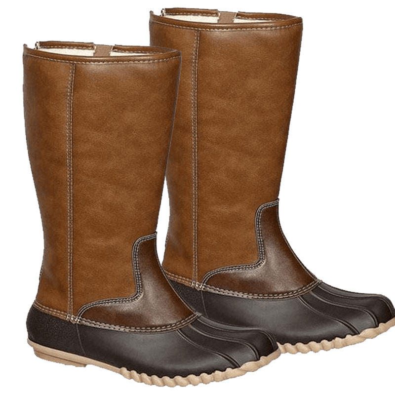 Tall BROWN Duck Boots Just Monograms LLC